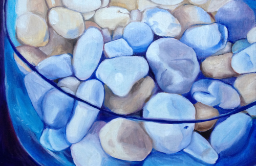 Debbie's Stones, Oil on panel, 2012